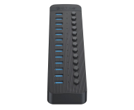 Orico 13x USB-A 3.0 z włącznikami - czarny - 1343443 - zdjęcie 2